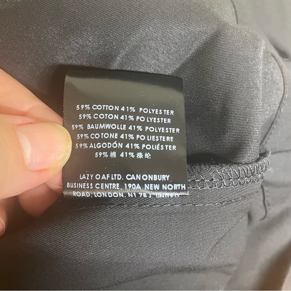 Lazy Oaf Embroidered Doodles Side Tie Black Dress 10 - Picture 14 of 14